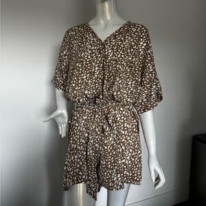 Animal Print Romper